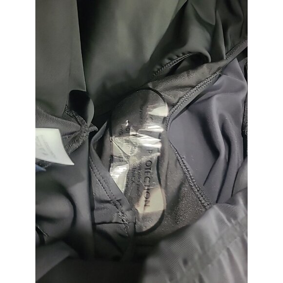 Swimsuits For All 30 Plus Size Scalloped Gold Hem Black NWOT - Picture 6 of 6